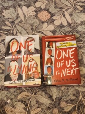 One of Us Is Lying Bundle by Karen M. McManus - Red & White Covers
